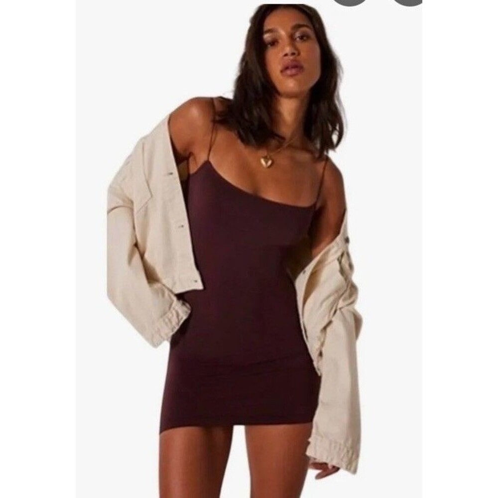 Free People Intimately One Piece Brown Shape Wear Slip Women’s XS/S Fitted NWT